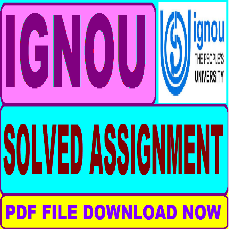 IGNOU-SOLVED-ASSIGNMENT-2023-24